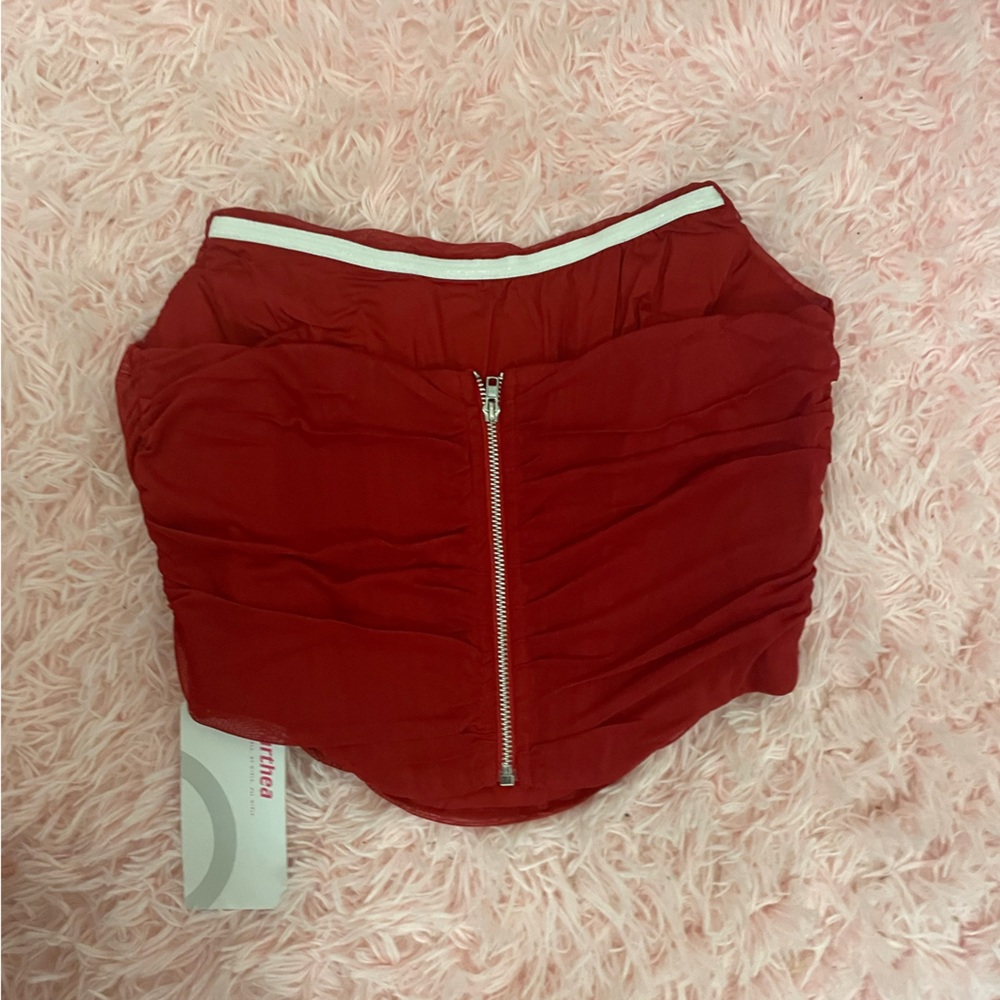 Bustier top red - Picture 3 of 4